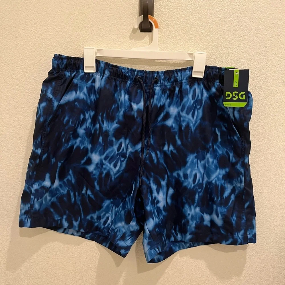 DSG Men’s Blue Tie-Dye Rec Training Shorts – Size XL – NWT​ - Picture 2 of 8